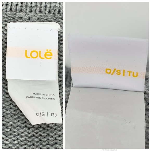 Lolë Grey Thigh Length Cap Sleeve Open Front Knit Cardigan, One Size - Picture 15 of 16